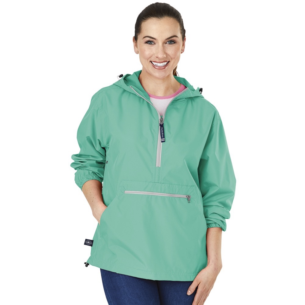 NWT charles river apparel rain coat pullover mint